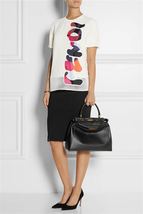 fendi peekaboo i see u medium|Fendi large peekaboo tote.